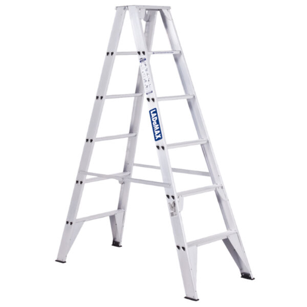 LADaMAX Aluminium Double Sided Step Ladder