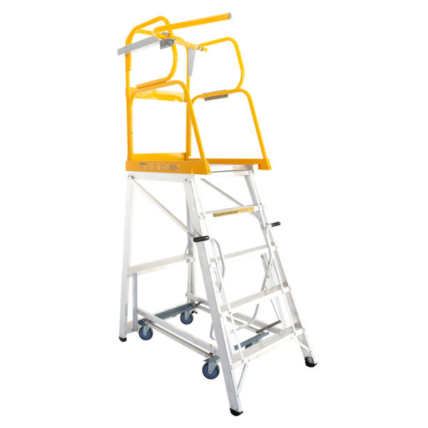 StockMaster NavigatorPRO Auto-Safe Mobile Platform Ladder