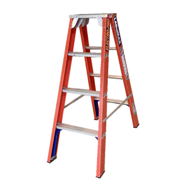 EXF 4 STEP 1.2M Fibreglass Double Sided Step Ladder by LADaMAX