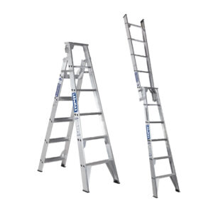 LADaMAX Aluminium Dual Purpose Step Ladder