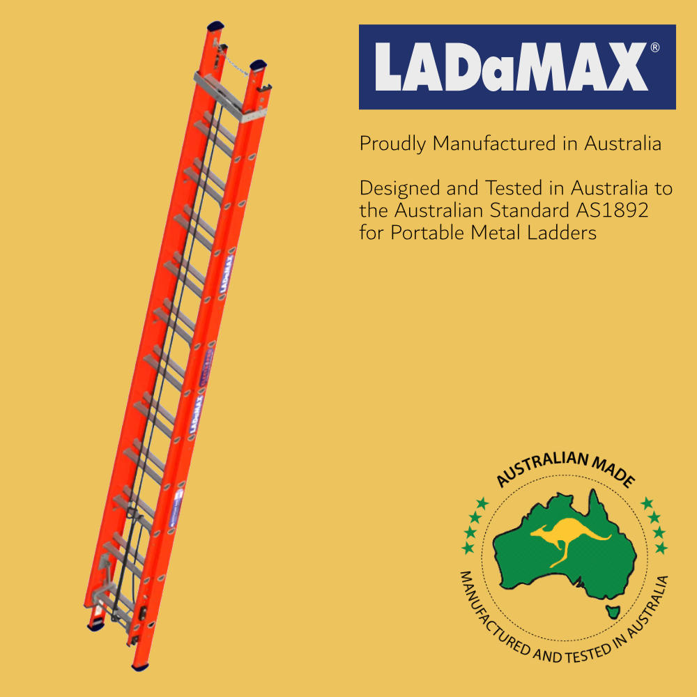 LADaMAX Fibreglass Extension Ladder - Image 4