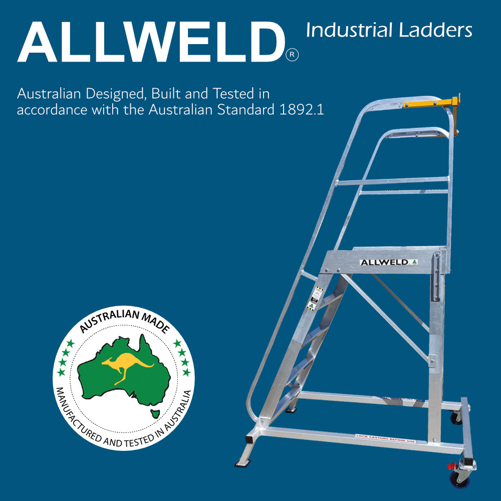 ALLWELD Aluminium Walk Through Ladder - Image 2