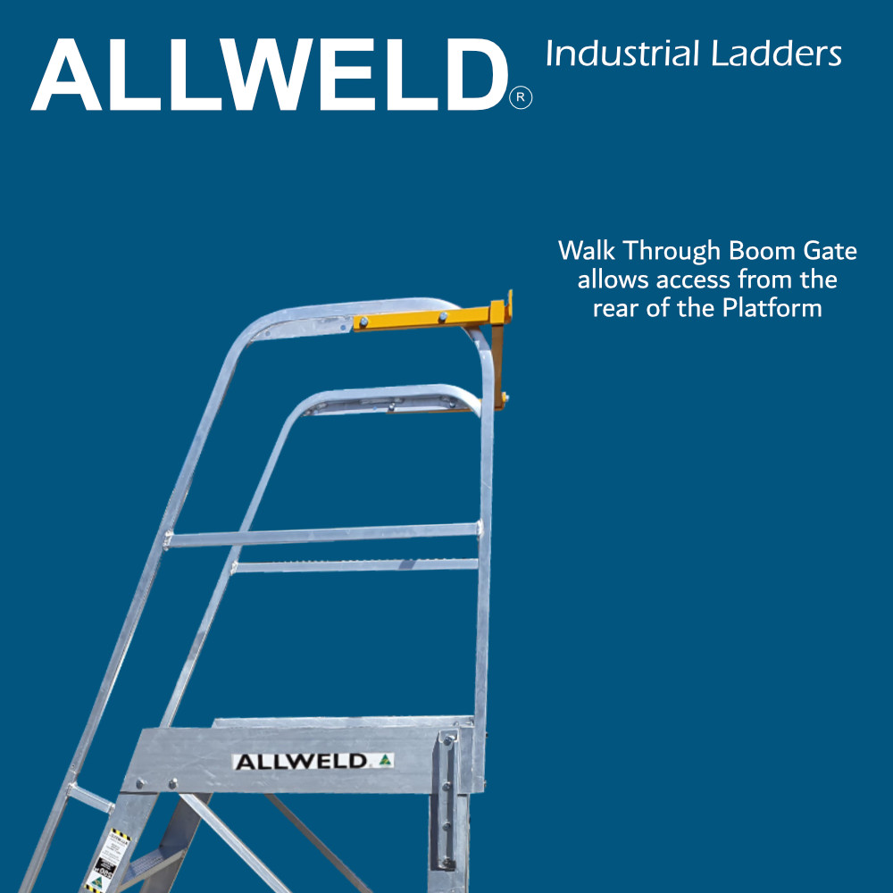 ALLWELD Aluminium Walk Through Ladder - Image 3