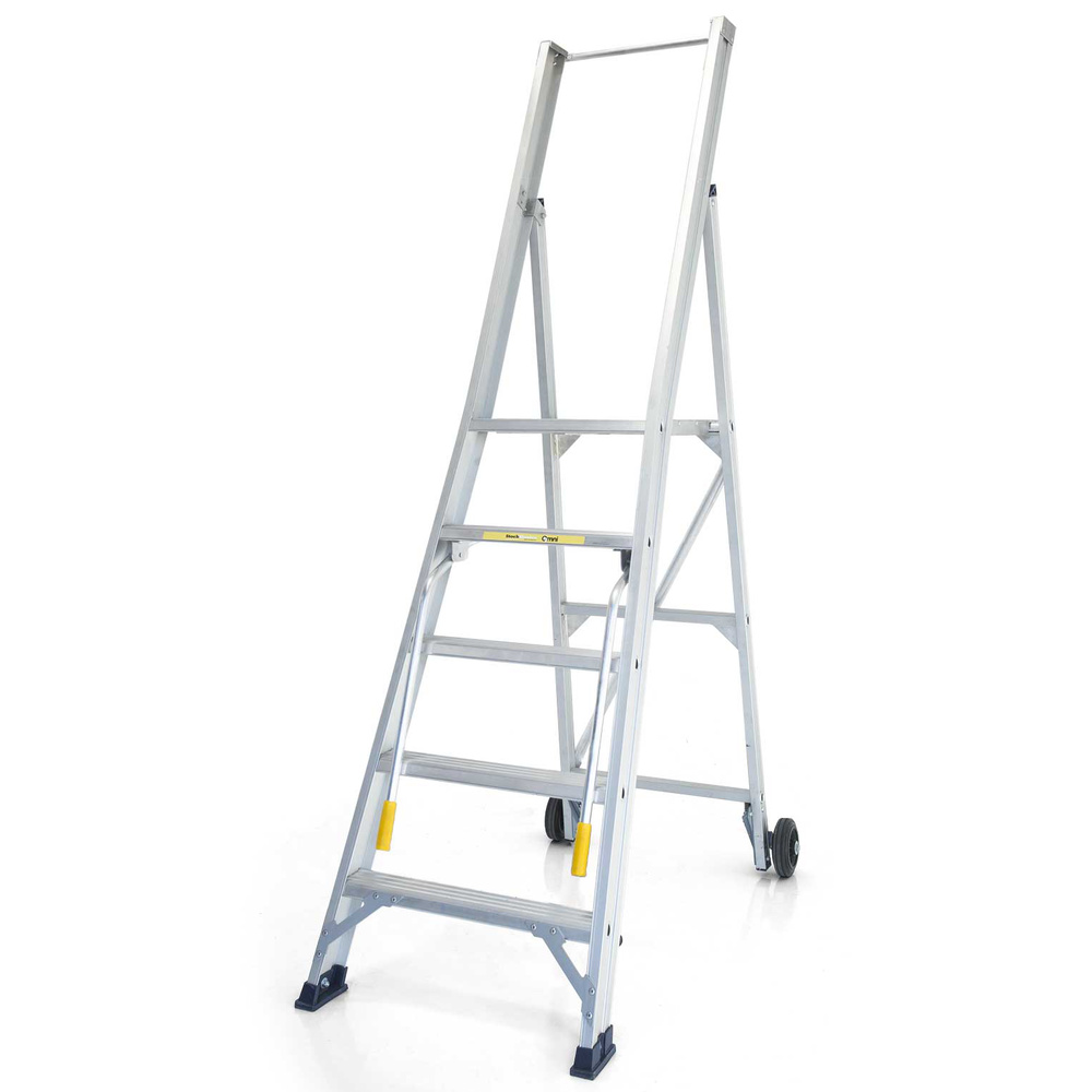 StockMaster Omni MOBILE Platform Step Ladder