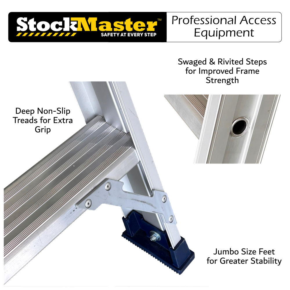 EXF 6 Step 1.5m Surefoot Platform Step by StockMaster - Image 3