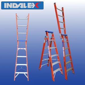 INDALEX Pro Series Fibreglass Dual Purpose Ladder demonstration